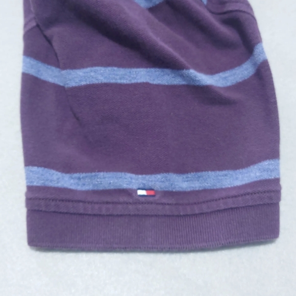Tommy Hilfiger Polo Shirt Short Sleeve Men's Extra Large Burgundy Red - Picture 5 of 7